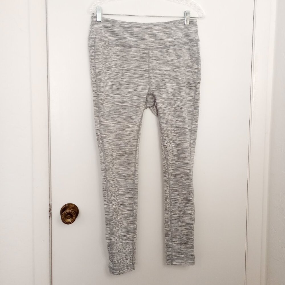 Zenergy by Chico's Grey Space Dye Athletic Leggings Sz 1